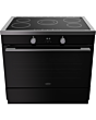 Belling RCA VISION SGL 90Ei 90cm Electric Induction Range Cooker - Black & Silver Steel