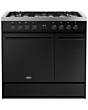 Belling RCA VISION TWIN 90DF 90cm Dual Fuel Range Cooker - Black