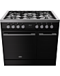 Belling RCA VISION TWIN 90DF 90cm Dual Fuel Range Cooker - Black & Silver Steel