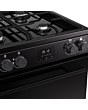 Belling FSA VISION 60DF 60cm Dual Fuel Cooker with Double Oven - Black