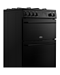 Belling FSA VISION 60DF 60cm Dual Fuel Cooker with Double Oven - Black