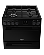 Belling FSA VISION 60DF 60cm Dual Fuel Cooker with Double Oven - Black