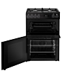 Belling FSA VISION 60DF 60cm Dual Fuel Cooker with Double Oven - Black