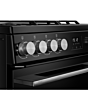 Belling FSA VISION 60DF 60cm Dual Fuel Cooker with Double Oven - Black & Silver Steel