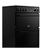 Belling FSA VISION 60E 60cm Electric Ceramic Cooker with Double Oven - Black