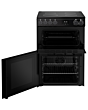 Belling FSA VISION 60E 60cm Electric Ceramic Cooker with Double Oven - Black