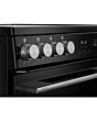 Belling FSA VISION 60E 60cm Electric Ceramic Cooker with Double Oven - Black & Silver Steel