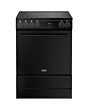 Belling FSA VISION SGL 60Ei 60cm Electric Induction Cooker with Single Oven - Black