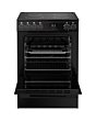 Belling FSA VISION SGL 60Ei 60cm Electric Induction Cooker with Single Oven - Black