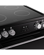 Belling FSA VISION SGL 60Ei 60cm Electric Induction Cooker with Single Oven - Black & Silver Steel