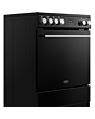 Belling FSA VISION SGL 60Ei 60cm Electric Induction Cooker with Single Oven - Black & Silver Steel