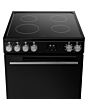Belling FSA VISION SGL 60Ei 60cm Electric Induction Cooker with Single Oven - Black & Silver Steel
