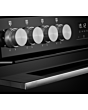 Belling FSA VISION 60Ei 60cm Electric Induction Cooker with Double Oven - Black & Silver Steel