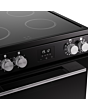 Belling FSA VISION 60Ei 60cm Electric Induction Cooker with Double Oven - Black & Silver Steel