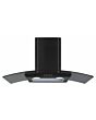 CDA ECP82BL 80cm Curved Glass Extractor