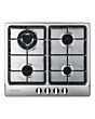 Rangemaster RMB60HPNGFSS/ 60cm 4 Burner Gas Hob Stainless
