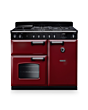 Rangemaster CL100DFPBOR/CM1 Classic 100 Dual Fuel Range Cooker - Bordeaux - A Rated