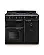 Rangemaster CLDL100DFPCBL/CM1 Classic Deluxe 100 Dual Fuel Range Cooker - Charcoal Black - A Rated