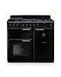 Rangemaster CLDL100DFPGBL/CM1 Classic Deluxe 100 Dual Fuel Range Cooker - Gloss Black - A Rated