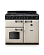 Rangemaster CLDL100DFPPCR/CM1 Classic Deluxe 100 Dual Fuel Range Cooker - Pale Cream - A Rated