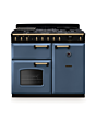 Rangemaster CLDL100DFPSTB/AB1 Classic Deluxe 100 Dual Fuel Range Cooker - Stone Blue - A Rated