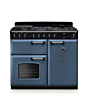 Rangemaster CLDL100DFPSTB/CM1 Classic Deluxe 100 Dual Fuel Range Cooker - Stone Blue - A Rated
