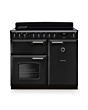 Rangemaster CLDL100EIPCBL/CM1 Classic Deluxe 100 Induction Range Cooker - Charcoal Black - A Rated