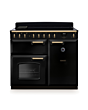 Rangemaster CLDL100EIPGBL/AB1 Classic Deluxe 100 Induction Range Cooker - Gloss Black - A Rated