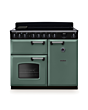Rangemaster CLDL100EIPMGR/CM1 Classic Deluxe 100 Induction Range Cooker - Mineral Green - A Rated