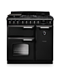 Rangemaster CLDL90DFPCBL/CM1 Classic Deluxe 90 Dual Fuel Range Cooker - Charcoal Black - A Rated