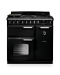 Rangemaster CLDL90DFPGBL/CM1 Classic Deluxe 90 Dual Fuel Range Cooker - Gloss Black - A Rated