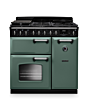 Rangemaster CLDL90DFPMGR/CM1 Classic Deluxe 90 Dual Fuel Range Cooker - Mineral Green - A Rated