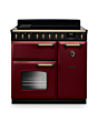 Rangemaster CLDL90EIPBOR/AB1 Classic Deluxe 90 Induction Range Cooker - Bordeaux - A Rated