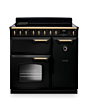 Rangemaster CLDL90EIPCBL/AB1 Classic Deluxe 90 Induction Range Cooker - Charcoal Black - A Rated