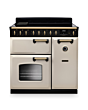 Rangemaster CLDL90EIPPCR/AB1 Classic Deluxe 90 Induction Range Cooker - Pale Cream - A Rated