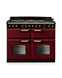 Rangemaster CLDLB110DFPBOR/AB1 Classic Deluxe 110 Dual Fuel Range Cooker - Bordeaux - A Rated