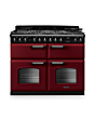 Rangemaster CLDLB110DFPBOR/CM1 Classic Deluxe 110 Dual Fuel Range Cooker - Bordeaux - A Rated