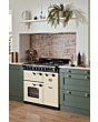 Rangemaster CLDLB110DFPCBL/CM1 Classic Deluxe 110 Dual Fuel Range Cooker - Charcoal Black - A Rated