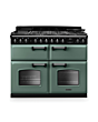 Rangemaster CLDLB110DFPMGR/CM1 Classic Deluxe 110 Dual Fuel Range Cooker - Mineral Green - A Rated