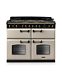 Rangemaster CLDLB110DFPPCR/AB1 Classic Deluxe 110 Dual Fuel Range Cooker - Pale Cream - A Rated