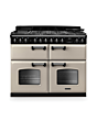 Rangemaster CLDLB110DFPPCR/CM1 Classic Deluxe 110 Dual Fuel Range Cooker - Pale Cream - A Rated