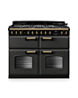 Rangemaster CLDLB110DFPSLT/AB1 Classic Deluxe 110 Dual Fuel Range Cooker - Slate - A Rated