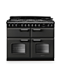 Rangemaster CLDLB110DFPSLT/CM1 Classic Deluxe 110 Dual Fuel Range Cooker - Slate - A Rated