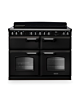 Rangemaster CLDLB110EIPCBL/CM1 Classic Deluxe 110 Induction Range Cooker - Charcoal Black - A Rated