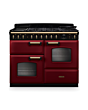 Rangemaster CLDLO110DFPBOR/AB1 Classic Deluxe 110 Dual Fuel Range Cooker - Bordeaux - A Rated
