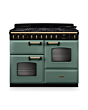 Rangemaster CLDLO110DFPMGR/AB1 Classic Deluxe 110 Dual Fuel Range Cooker - Mineral Green - A Rated