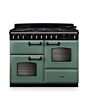 Rangemaster CLDLO110DFPMGR/CM1 Classic Deluxe 110 Dual Fuel Range Cooker - Mineral Green - A Rated