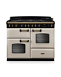 Rangemaster CLDLO110DFPPCR/AB1 Classic Deluxe 110 Dual Fuel Range Cooker - Pale Cream - A Rated