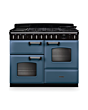 Rangemaster CLDLO110DFPSTB/CM1 Classic Deluxe 110 Dual Fuel Range Cooker - Stone Blue - A Rated