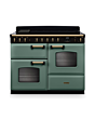 Rangemaster CLDLO110EIPMGR/AB1 Classic Deluxe 110 Induction Range Cooker - Mineral Green - A Rated